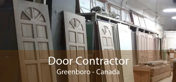 Door Contractor Greenboro - Canada