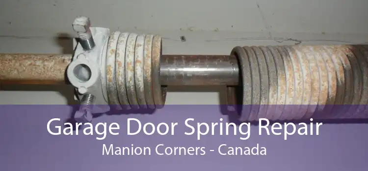 Garage Door Spring Repair Manion Corners - Canada